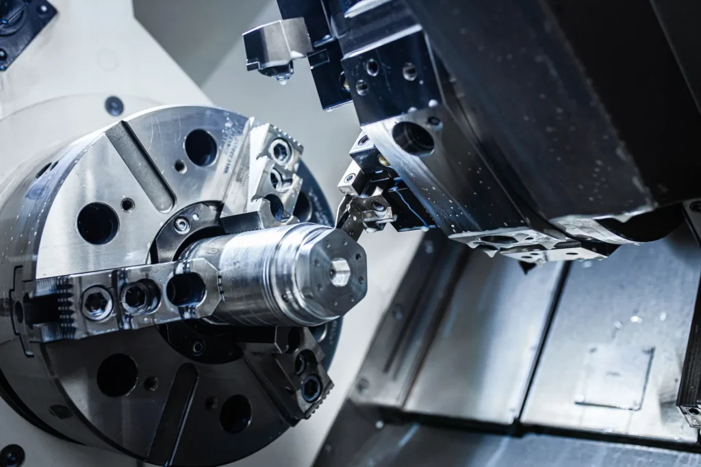close up of cnc machine cutting metal 2025 01 29 08 16 15 utc